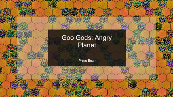 Angry Planet start screen